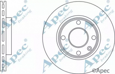 APEC BRAKING dsk3181 -  Тормозной диск